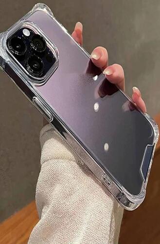 Apple iPhone 14 Pro Max Kılıf Köşeleri Airbagli Kamera Korumalı Silikon