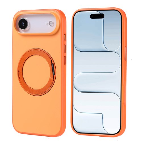 iPhone 17 Air Kılıf MagSafe Şarj Özellikli Standlı Proton Lüx Mat Silikon Kapak