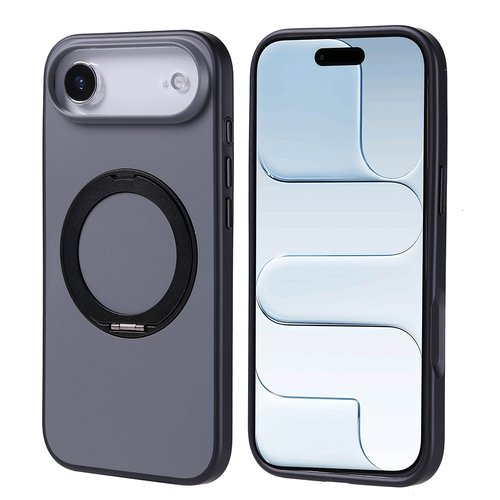 iPhone 17 Air Kılıf MagSafe Şarj Özellikli Standlı Proton Lüx Mat Silikon Kapak