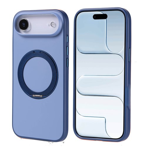 iPhone 17 Air Kılıf MagSafe Şarj Özellikli Standlı Proton Lüx Mat Silikon Kapak