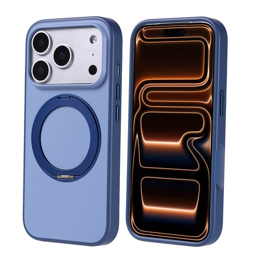 iPhone 17 Pro Kılıf MagSafe Şarj Özellikli Standlı Proton Lüx Mat Silikon Kapak