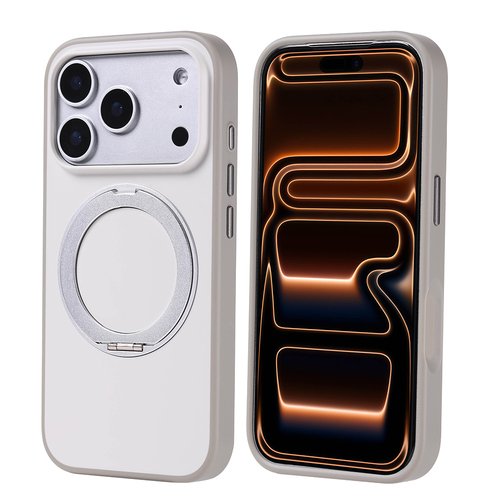 iPhone 17 Pro Kılıf MagSafe Şarj Özellikli Standlı Proton Lüx Mat Silikon Kapak