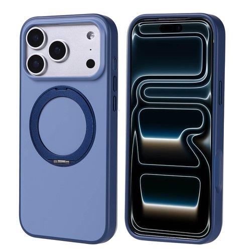 iPhone 17 Pro Max Kılıf MagSafe Şarj Özellikli Standlı Proton Lüx Mat Silikon Kapak