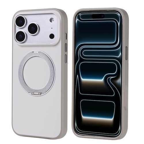 iPhone 17 Pro Max Kılıf MagSafe Şarj Özellikli Standlı Proton Lüx Mat Silikon Kapak