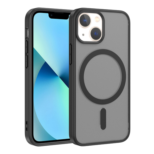 iPhone 13 Mini Kılıf Magsafe Şarj Özellikli Mat Tasarım Lüx Babet Kapak