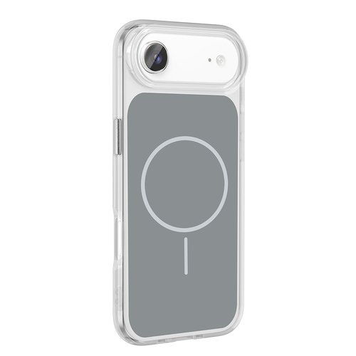 iPhone 17 Air Kılıf Metal Buton Tasarımlı İkonik Sert Silikon Kapak