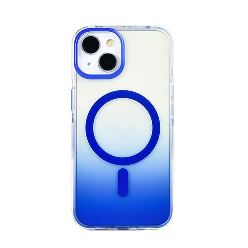 iPhone 13 Kılıf Magsafe Şarj Özellikli Transparan Renk Geçişli Gradient Luxury Kapak