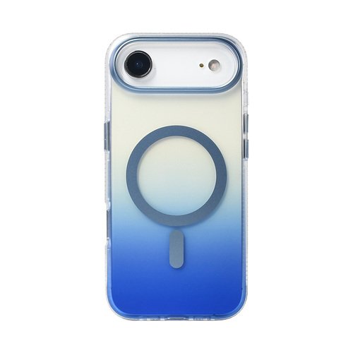 iPhone 17 Air Kılıf Magsafe Şarj Özellikli Transparan Renk Geçişli Gradient Luxury Kapak