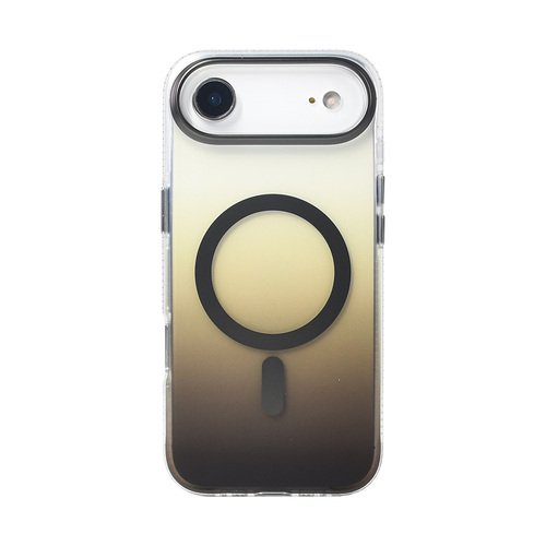 iPhone 17 Air Kılıf Magsafe Şarj Özellikli Transparan Renk Geçişli Gradient Luxury Kapak