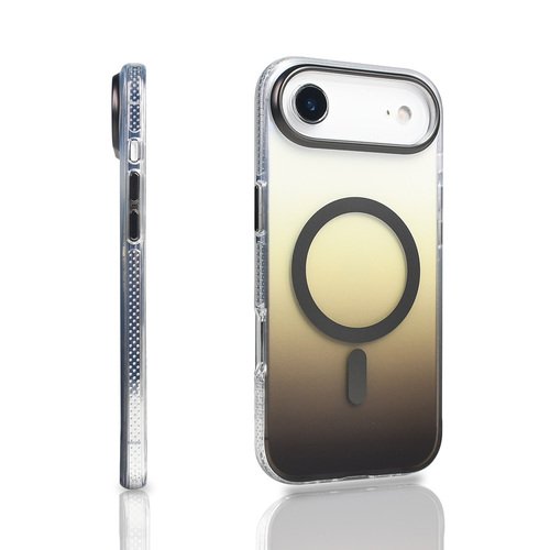 iPhone 17 Air Kılıf Magsafe Şarj Özellikli Transparan Renk Geçişli Gradient Luxury Kapak