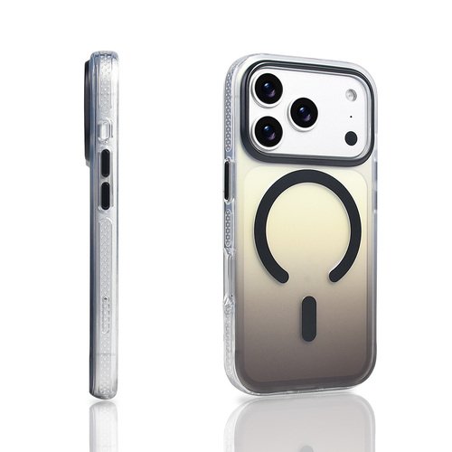 iPhone 17 Pro Kılıf Magsafe Şarj Özellikli Transparan Renk Geçişli Gradient Luxury Kapak
