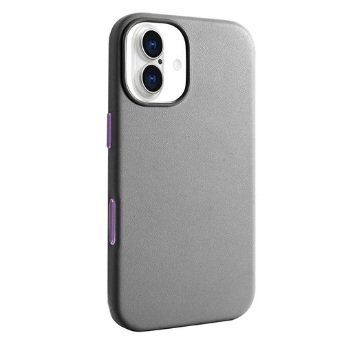 iPhone 17 Kılıf Magsafe Şarj Özellikli PU Deri Görünümlü Kamera Çıkıntılı Kapak