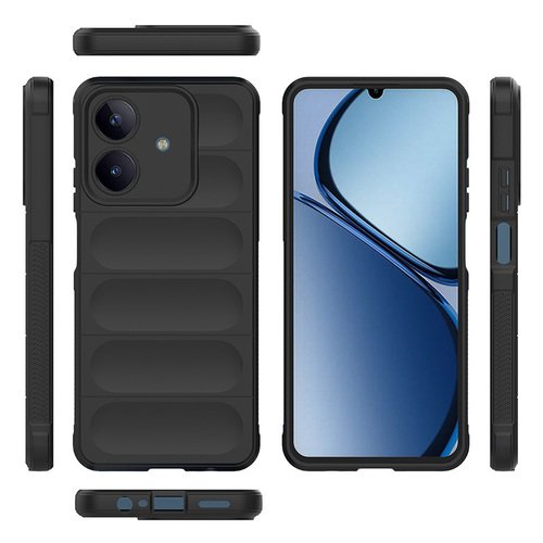 Realme C63 Kılıf Esnek TPU Oyuklu Arka Yüzey Tasarımlı Etnik Silikon Kapak