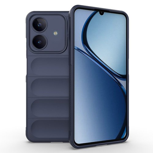 Realme C63 Kılıf Esnek TPU Oyuklu Arka Yüzey Tasarımlı Etnik Silikon Kapak