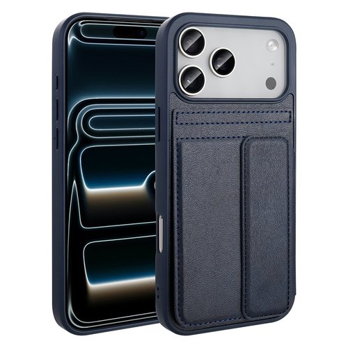 iPhone 17 Pro Kılıf Suni Deri Kapaklı Kartlıklı Sevilla Kapak