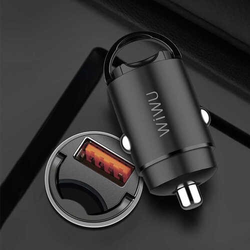 Wiwu PC301 Yüzüklü 3.0 USB Hızlı Araç Şarjı