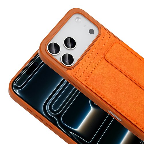 iPhone 17 Pro Max Kılıf Suni Deri Kapaklı Kartlıklı Sevilla Kapak