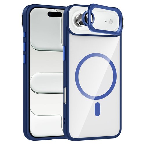 iPhone 17 Air Kılıf Standlı ve Kamera Lens Koruma Hediyeli Etro Kapak