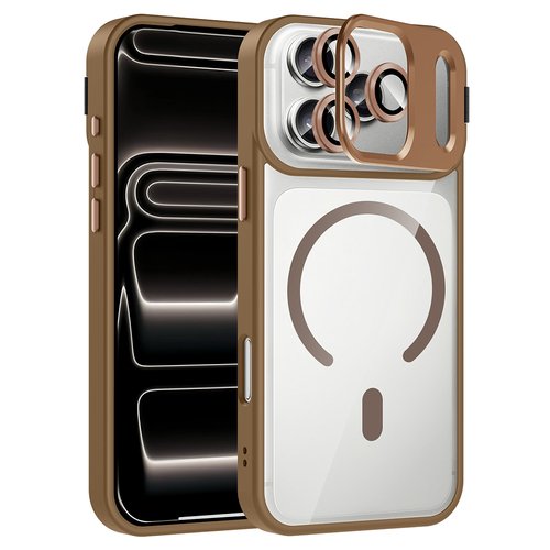 iPhone 17 Pro Kılıf Standlı ve Kamera Lens Koruma Hediyeli Etro Kapak