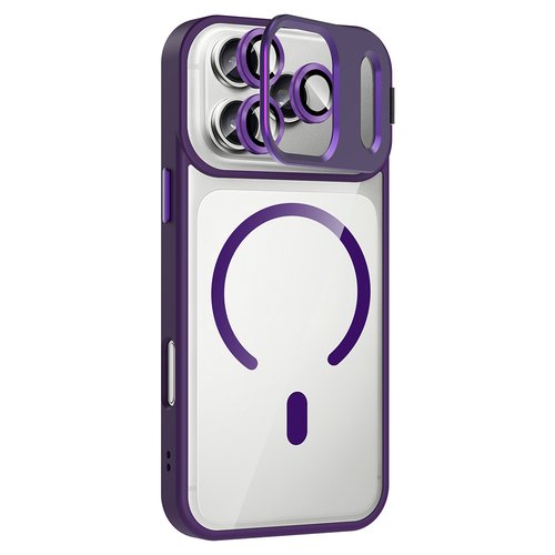 iPhone 17 Pro Kılıf Standlı ve Kamera Lens Koruma Hediyeli Etro Kapak