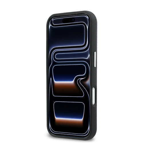 Apple iPhone 17 Pro Kılıf Lacoste Orjinal Lisanslı M-Safe Şarj Özellikli PVC Yarı Pike Desenli Arka Yüzey İkonik Timsah Dokuma Logolu Kapak