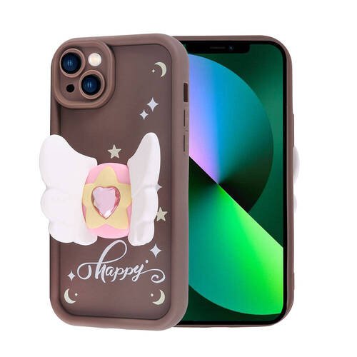 iPhone 13 Kılıf Kamera Korumalı Figürlü Tasarım Silikon Kapak