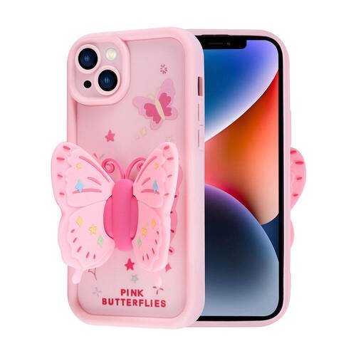 iPhone 14 Kılıf Kamera Korumalı Figürlü Tasarım Silikon Kapak