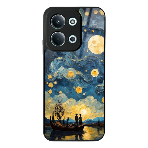 Redmi 15C Kılıf Kamera Korumalı Desenli Luxury Portrait Painting Lusi Kapak