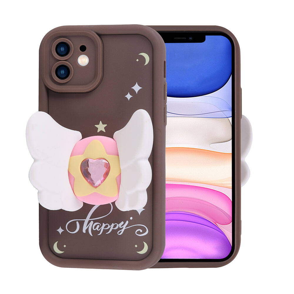 iPhone 11 Kılıf Kamera Korumalı Figürlü Tasarım Silikon Kapak