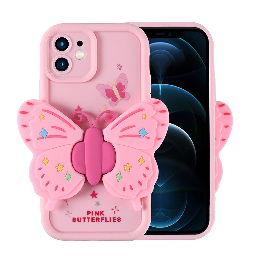 iPhone 12 Kılıf Kamera Korumalı Figürlü Tasarım Silikon Kapak