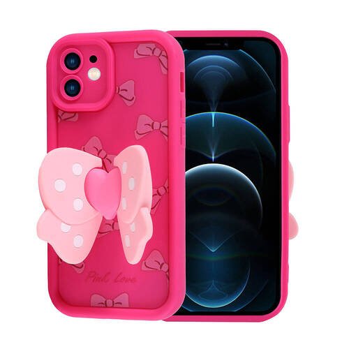 iPhone 12 Kılıf Kamera Korumalı Figürlü Tasarım Silikon Kapak