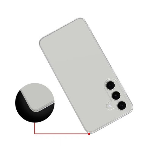 Galaxy S25 FE Kılıf İnce ve Esnek Şeffaf Süper Silikon