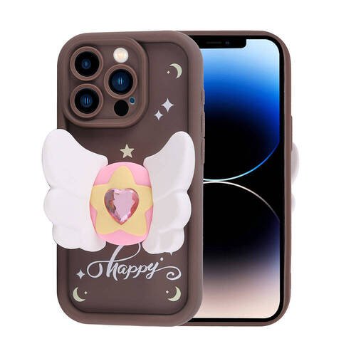 iPhone 14 Pro Kılıf Kamera Korumalı Figürlü Tasarım Silikon Kapak