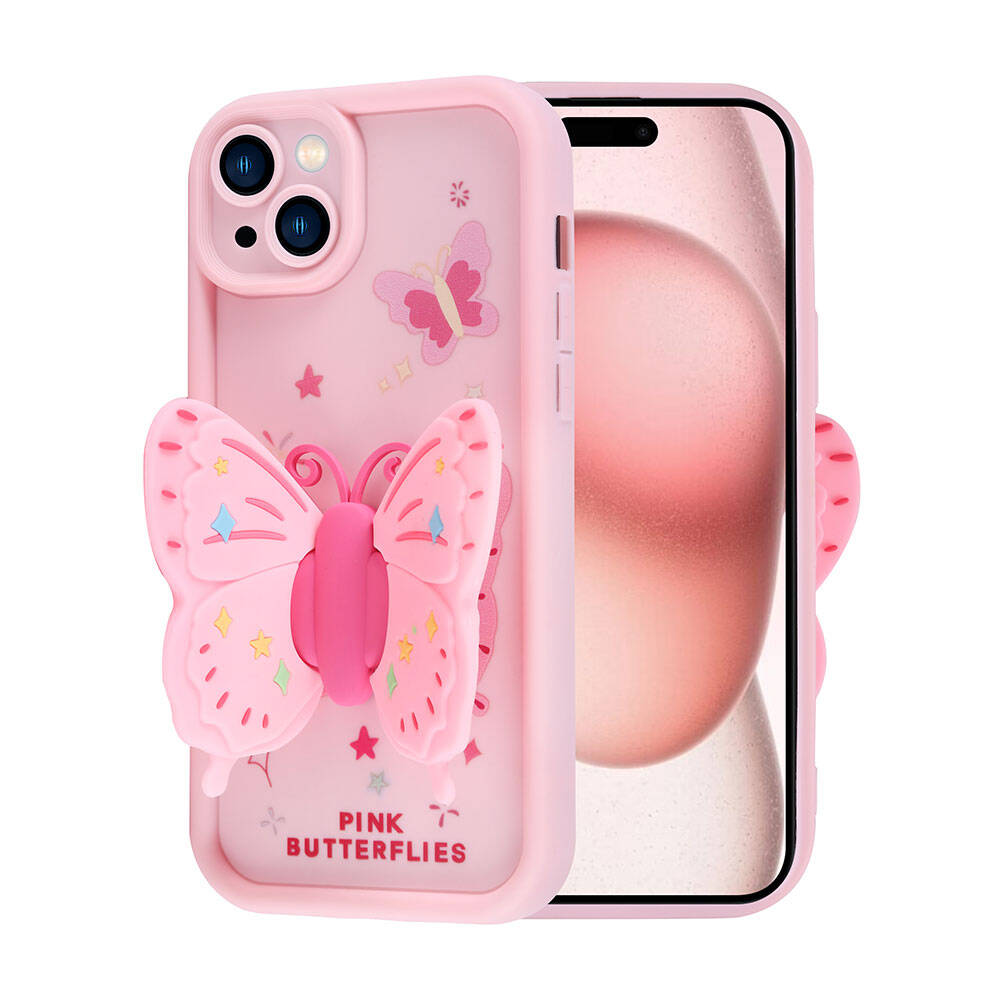 iPhone 15 Kılıf Kamera Korumalı Figürlü Tasarım Silikon Kapak