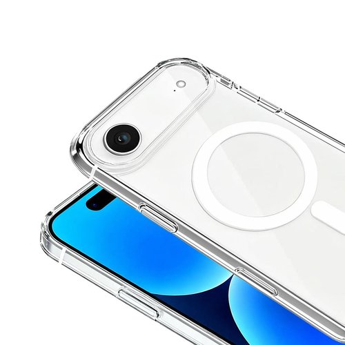 iPhone 17 Air Kılıf IC Çipli  Wireless Şarj Özellikli Şeffaf Orjin Lüx Kapak