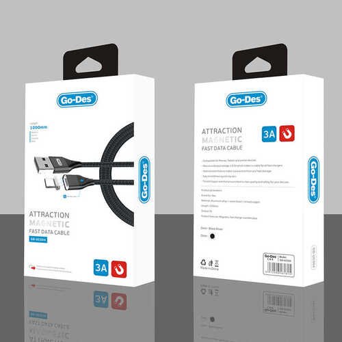 Go Des GD-UC504 Attraction Magnetic Fast Data Type-C Usb Cable