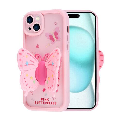 iPhone 15 Plus Kılıf Kamera Korumalı Figürlü Tasarım Silikon Kapak