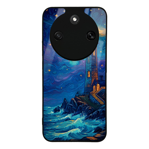 Honor Magic 8 Lite 5G Kılıf Kamera Korumalı Desenli Luxury Portrait Painting Lusi Kapak