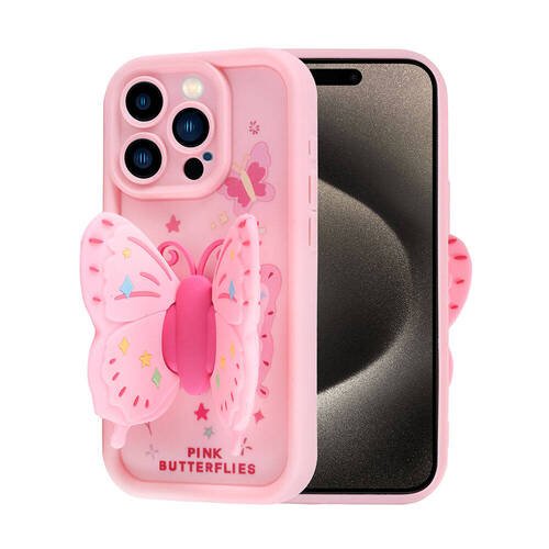 iPhone 15 Pro Kılıf Kamera Korumalı Figürlü Tasarım Silikon Kapak