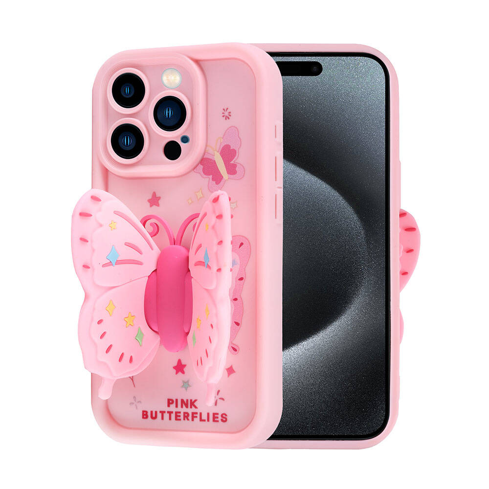 iPhone 15 Pro Max Kılıf Kamera Korumalı Figürlü Tasarım Silikon Kapak