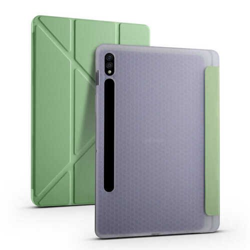 Galaxy Tab S7 Plus T970 Kılıf Kalem Bölmeli Standlı Smart Cover