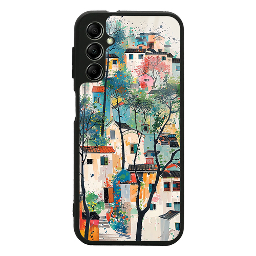 Galaxy A34 Kılıf Kamera Korumalı Desenli Luxury Portrait Painting Lusi Kapak