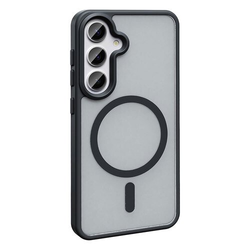 Galaxy S25 Kılıf Mat Arka Yüzey Wireless Şarj Özellikli Sio Magsafe Kapak