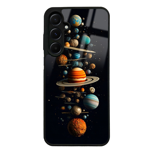 Galaxy A55 Kılıf Kamera Korumalı Desenli Luxury Portrait Painting Lusi Kapak