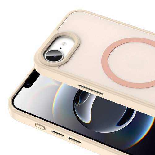 iPhone 16E Kılıf Mat Arka Yüzey Wireless Şarj Özellikli Sio Magsafe Kapak