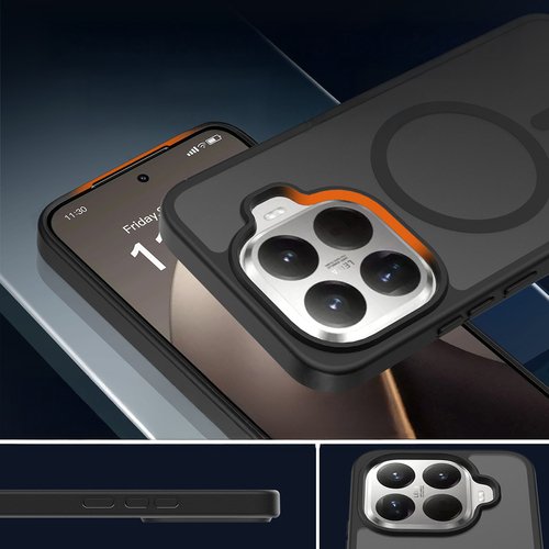 Xiaomi 15T Pro Kılıf Mat Arka Yüzey Wireless Şarj Özellikli Flet Magsafe Kapak