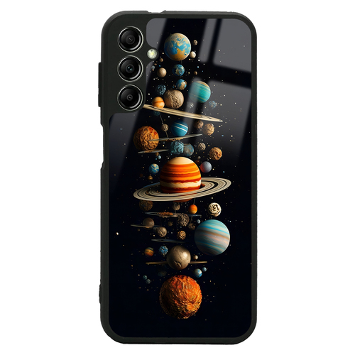 Galaxy A14 5G Kılıf Kamera Korumalı Desenli Luxury Portrait Painting Lusi Kapak