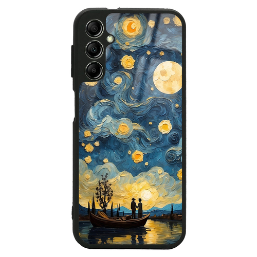 Galaxy A14 5G Kılıf Kamera Korumalı Desenli Luxury Portrait Painting Lusi Kapak