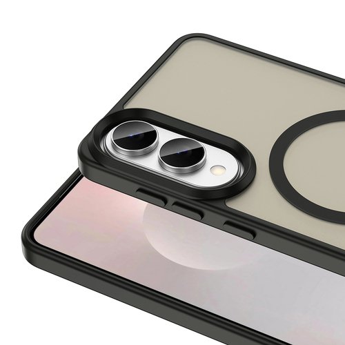 Galaxy S25 Edge Kılıf Mat Arka Yüzey Wireless Şarj Özellikli Sio Magsafe Kapak