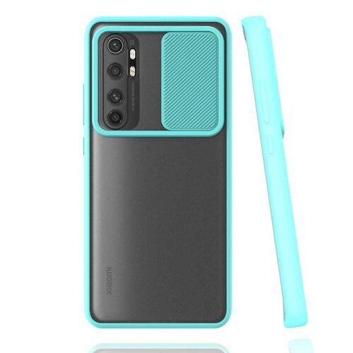 Xiaomi Mi Note 10 Lite Kılıf Kamera Korumalı Mat Yüzey Lensi Kapa